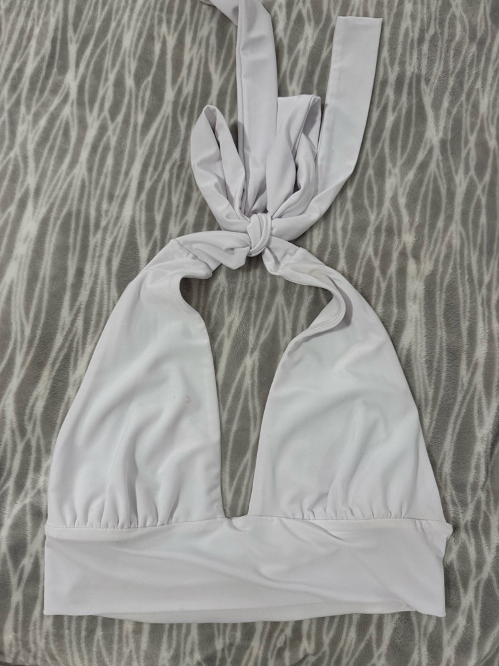 White Halter Top